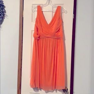 Coral bridesmaid dress, prom size 16